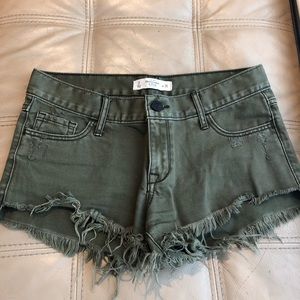 Army Green Abercrombie Shorts -FINAL PRICE